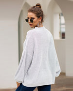 Haven Bell Sleeve Sweater - White